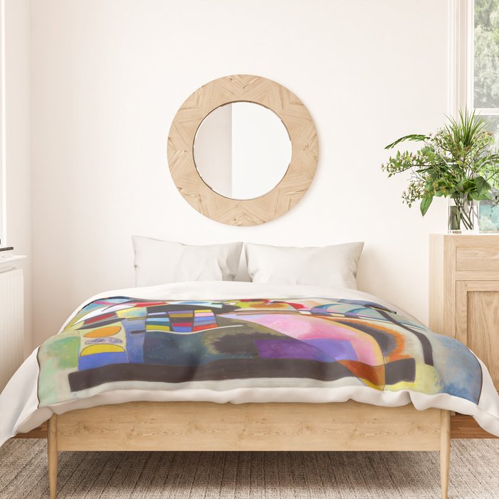 Wassily Kandinsky | Kandinsky Swinging | Swinging Duvet Cover Gallery Image 3
