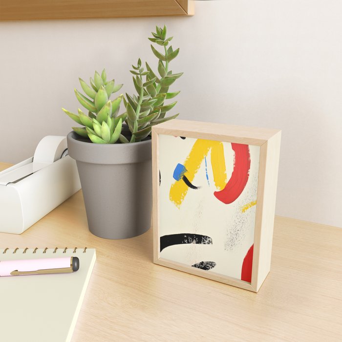 Abstract Colorful Brushtrokes Painting Mini Art Print Gallery Image 2