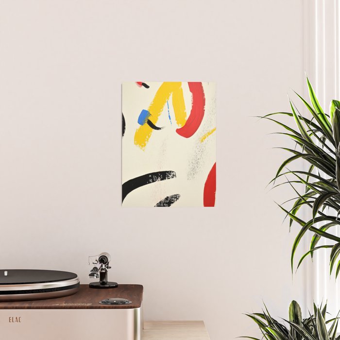 Abstract Colorful Brushtrokes Painting Poster Gallery Image 2