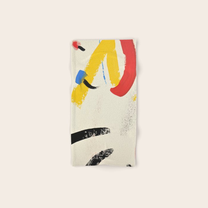 Abstract Colorful Brushtrokes Painting Bath Towel Gallery Image 1