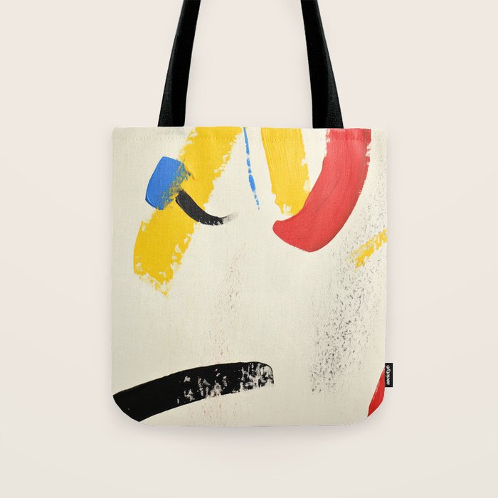Abstract Colorful Brushtrokes Painting Tote Bag Gallery Image 1
