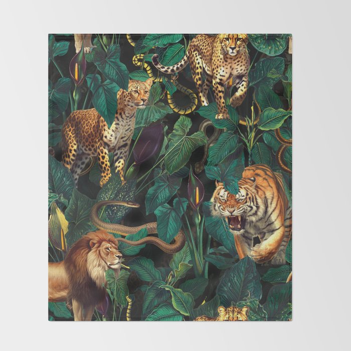 Dangers in the Forest XV Throw Blanket Gallery Image 2