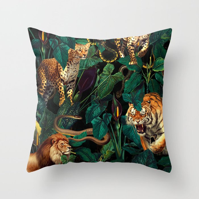 Dangers in the Forest XV Throw Pillow Gallery Image 6