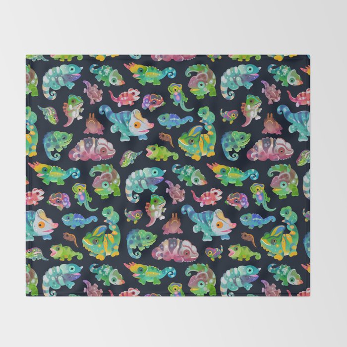 Chameleon Throw Blanket Gallery Image 2