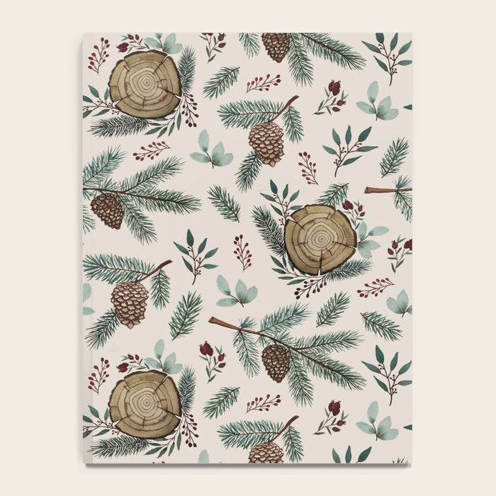 Winter Branches, Berries & Pine Cones Notebook Gallery Image 4