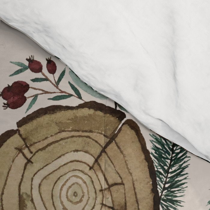 Winter Branches, Berries & Pine Cones Comforter Gallery Image 4