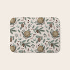 Winter Branches, Berries & Pine Cones Bath Mat Gallery Image 1