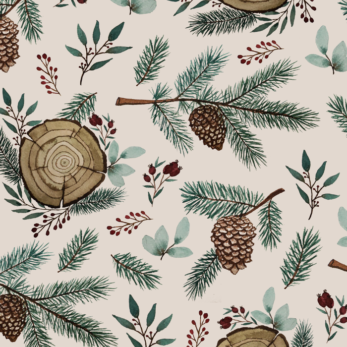 Winter Branches, Berries & Pine Cones Coffee Mug Gallery Image 2