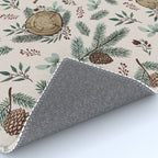 Winter Branches, Berries & Pine Cones Rug Gallery Image 4