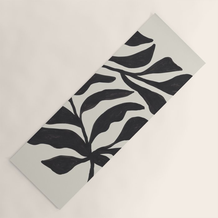 Ink Palm Plant Fossil Yoga Mat Gallery Image 1