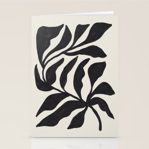 Ink Palm Plant Fossil Stationery Card Gallery Image 1