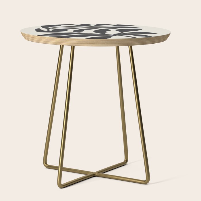 Ink Palm Plant Fossil Side Table Gallery Image 1