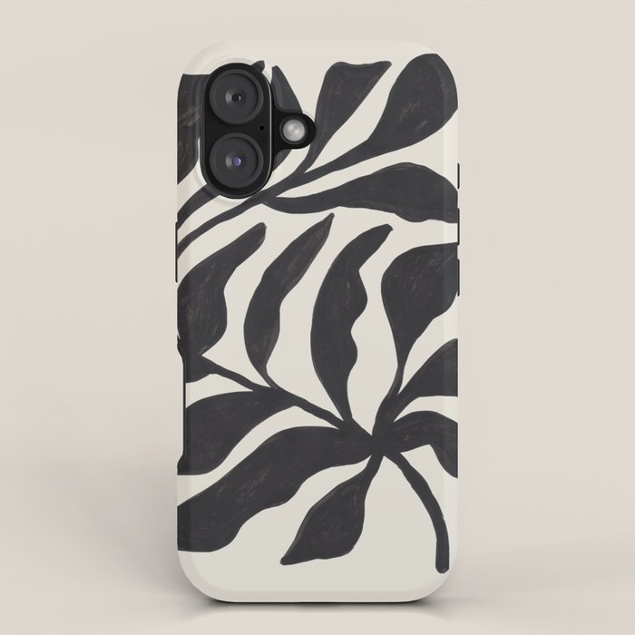 Ink Palm Plant Fossil iPhone Case Gallery Image 1