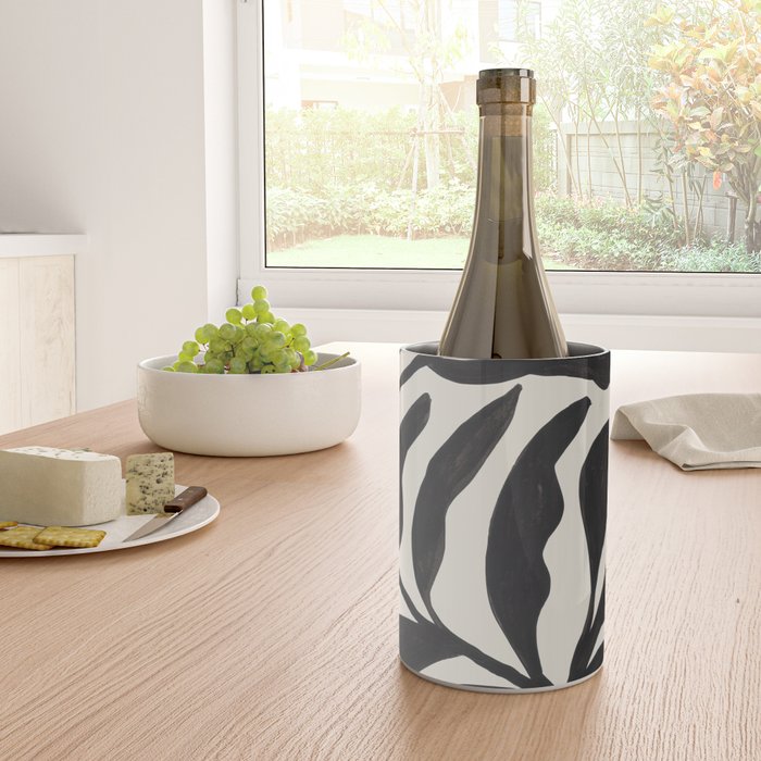Ink Palm Plant Fossil Wine Chiller Gallery Image 4