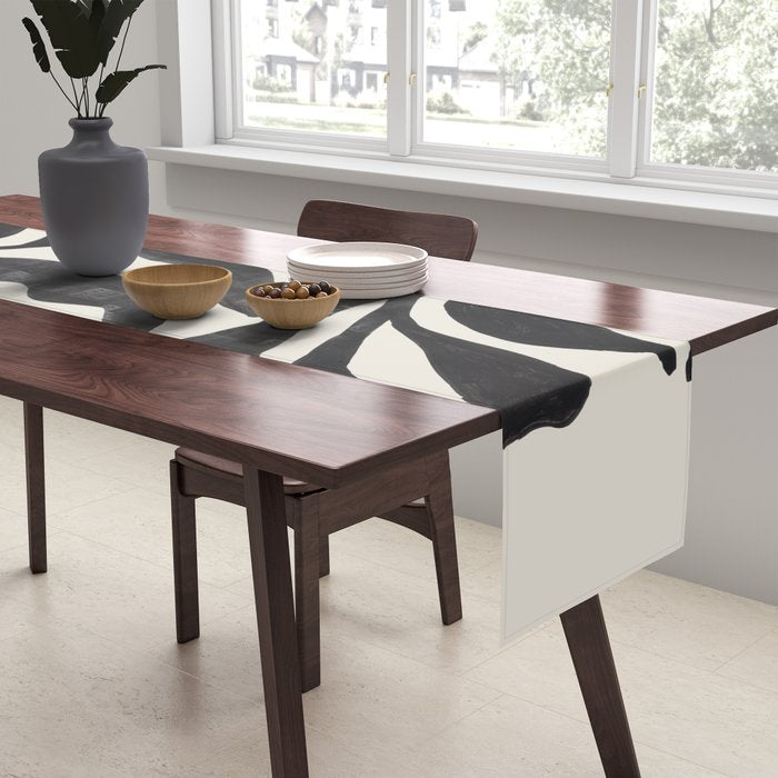 Ink Palm Plant Fossil Table Runner Gallery Image 2