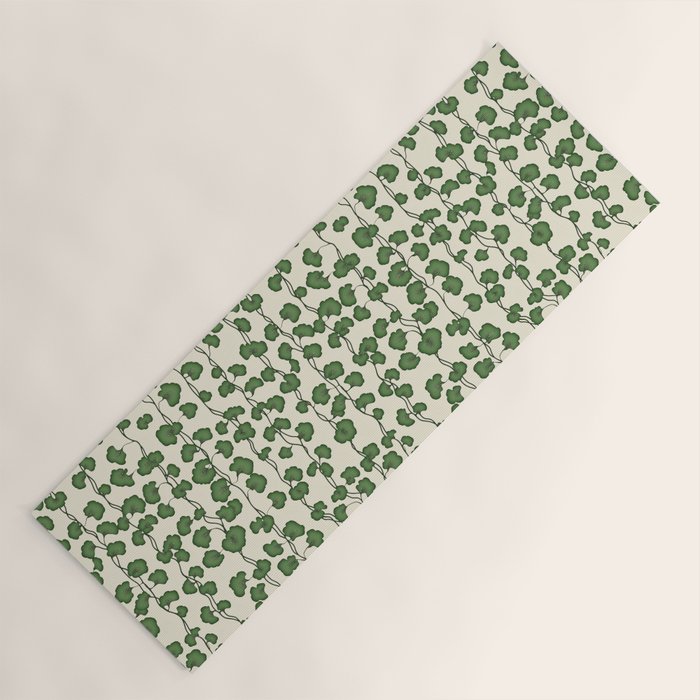 Trailing Vines Botanical Pattern Yoga Mat Gallery Image 1