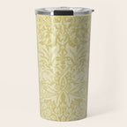 William Morris Brer Rabbit Golden Manilla Ivory Pattern  Travel Mug Gallery Image 1