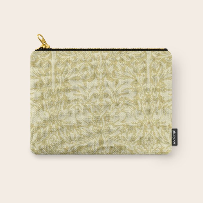 William Morris Brer Rabbit Golden Manilla Ivory Pattern  Carry All Pouch Gallery Image 1