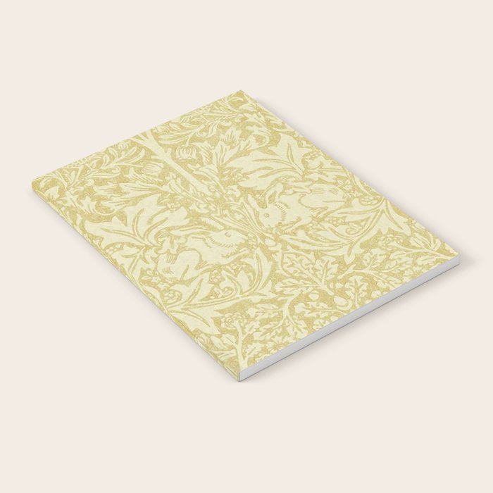 William Morris Brer Rabbit Golden Manilla Ivory Pattern  Notebook Gallery Image 2