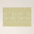 William Morris Brer Rabbit Golden Manilla Ivory Pattern  Welcome Mat Gallery Image 1