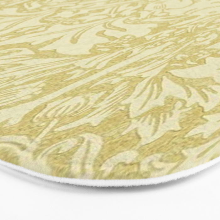 William Morris Brer Rabbit Golden Manilla Ivory Pattern  Bath Mat Gallery Image 3