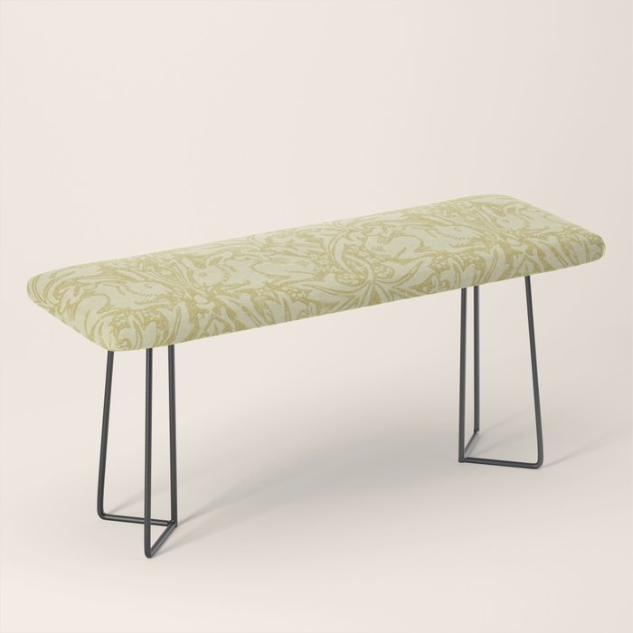 William Morris Brer Rabbit Golden Manilla Ivory Pattern  Bench Gallery Image 1