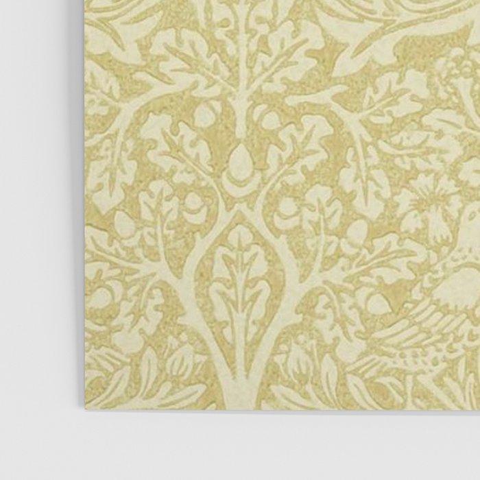 William Morris Brer Rabbit Golden Manilla Ivory Pattern  Poster Gallery Image 3