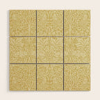 William Morris Brer Rabbit Golden Manilla Ivory Pattern  Wood Wall Art Gallery Image 1