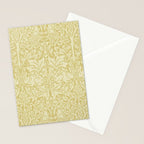 William Morris Brer Rabbit Golden Manilla Ivory Pattern  Stationery Card Gallery Image 2