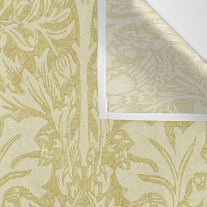 William Morris Brer Rabbit Golden Manilla Ivory Pattern  Wall Tapestry Gallery Image 3