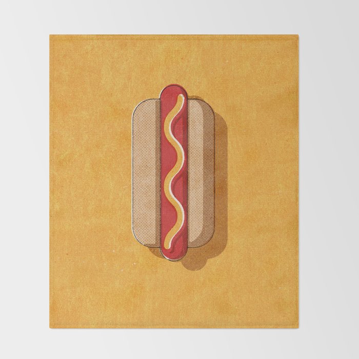 FAST FOOD / Hot Dog Throw Blanket Gallery Image 2