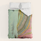 Landscape Painting, Cool Designs, Trippy Art, Mountain Painting, Scientific Poster - Geology Comforter Gallery Image 6