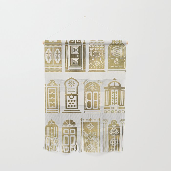 Moroccan Doors - Gold Palette Wall Hanging Gallery Image 1