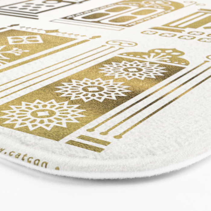 Moroccan Doors - Gold Palette Bath Mat Gallery Image 3