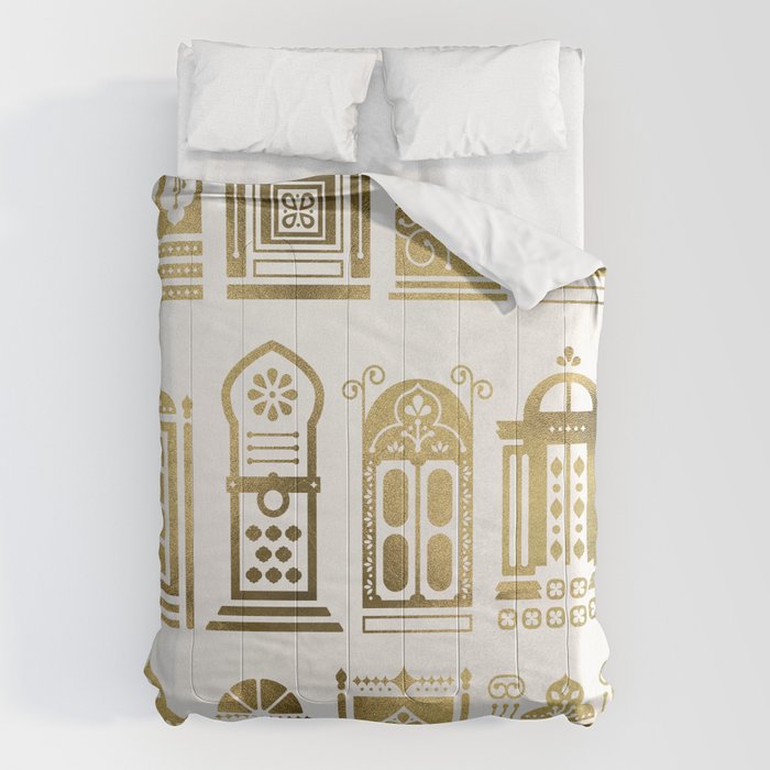 Moroccan Doors - Gold Palette Comforter Gallery Image 1