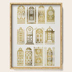 Moroccan Doors - Gold Palette Serving Tray Gallery Image 1