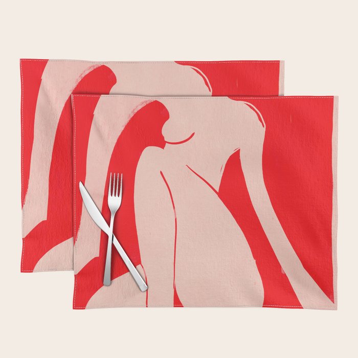 Abstract Art Female Figure 29 Placemat Gallery Image 1