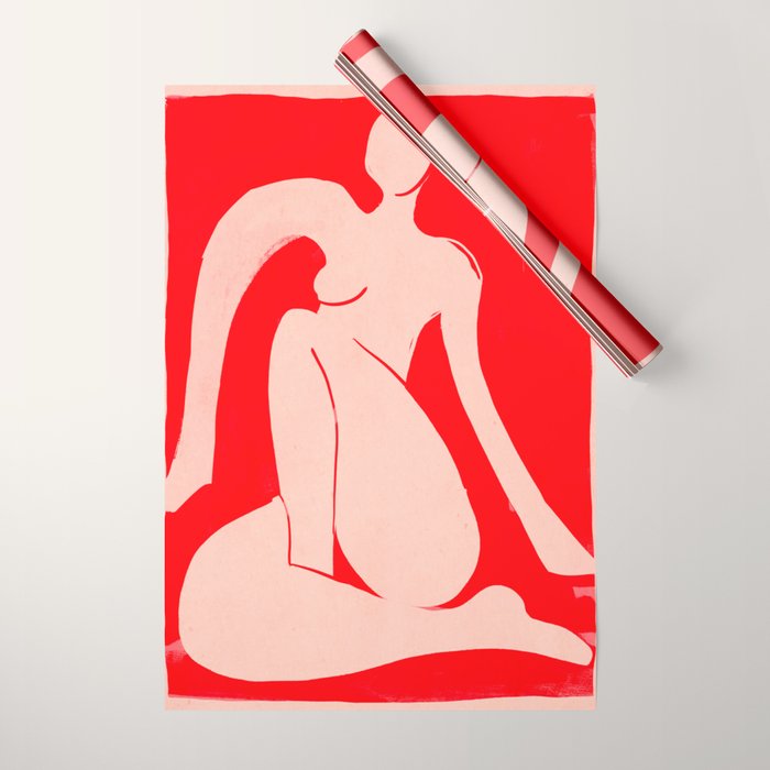 Abstract Art Female Figure 29 Wrapping Paper Gallery Image 1