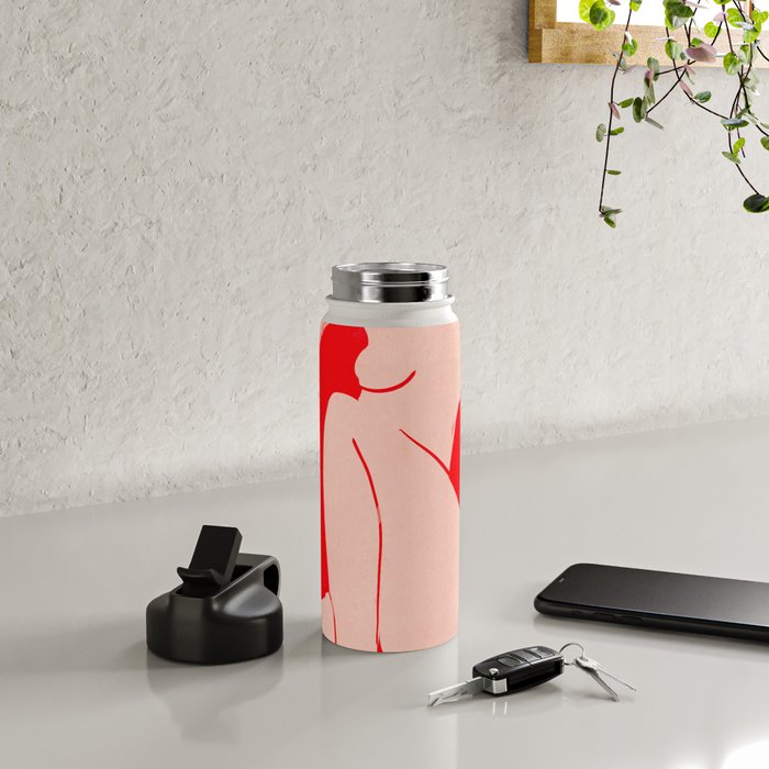 Abstract Art Female Figure 29 Water Bottle Gallery Image 4