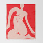 Abstract Art Female Figure 29 Throw Blanket Gallery Image 2