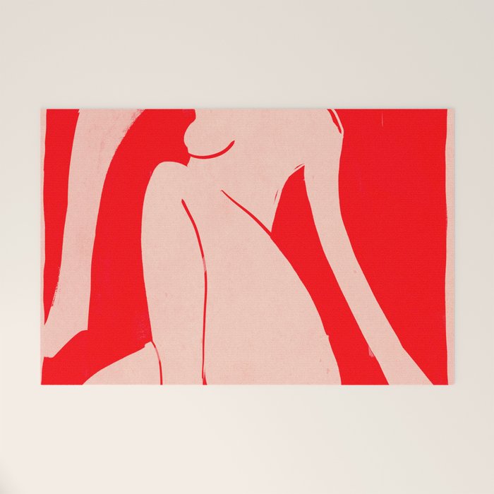 Abstract Art Female Figure 29 Welcome Mat Gallery Image 1