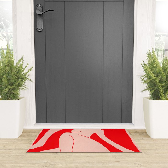 Abstract Art Female Figure 29 Welcome Mat Gallery Image 3