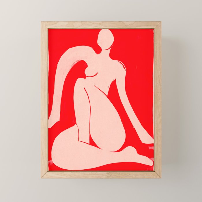 Abstract Art Female Figure 29 Mini Art Print Gallery Image 1