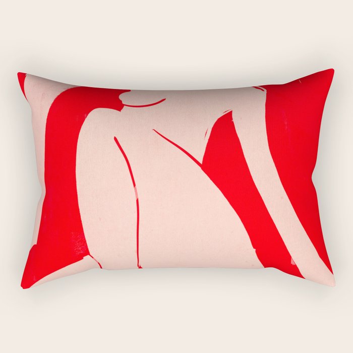 Abstract Art Female Figure 29 Rectangular Pillow Gallery Image 1