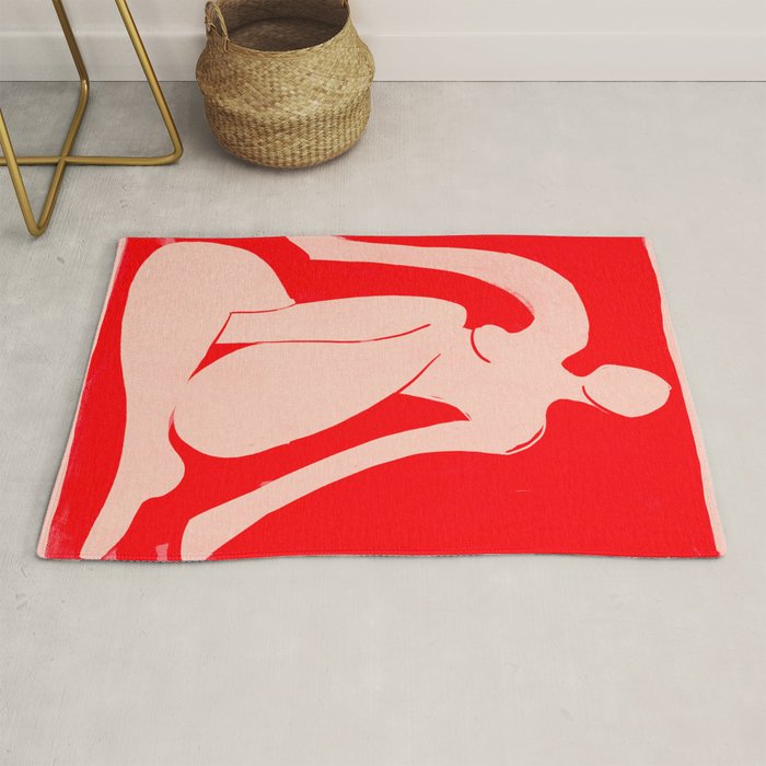 Abstract Art Female Figure 29 Rug Gallery Image 1