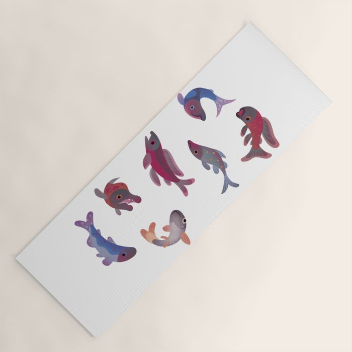 Salmon Yoga Mat Gallery Image 1