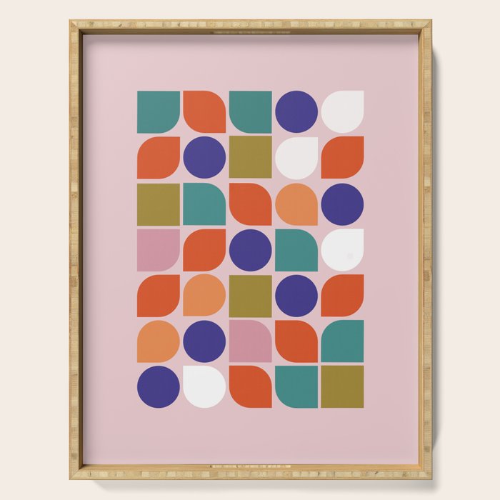 Colorful Geometry Serving Tray Gallery Image 1