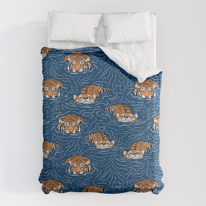 Tigers in the water Duvet Cover Gallery Image 6