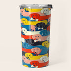 COLORED DOGS PATTERN 2 Travel Mug Gallery Image 2