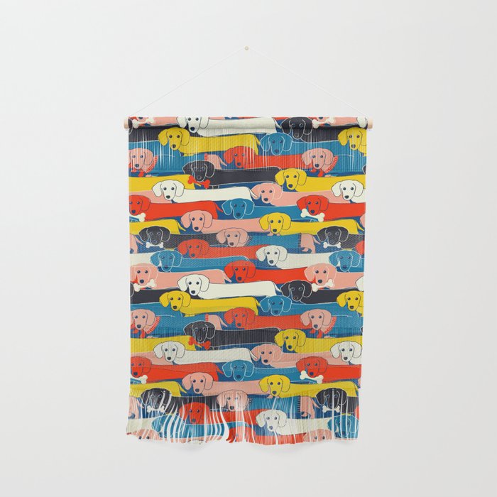 COLORED DOGS PATTERN 2 Wall Hanging Gallery Image 1